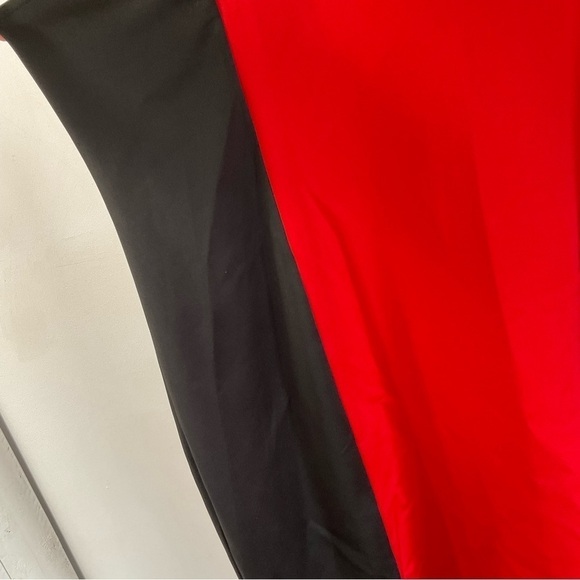 Beyond This Plane Red Black Bodycon Illusion Dress in 1XL - Picture 6 of 10